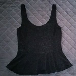 MNG Collection textured peplum tank, sz S